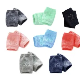 Crawling Elbow Pads, Baby Socks, Anti Slip Padded Elastic Soft Cotton Multicolor Baby Knee Pads-image-57