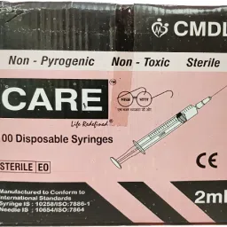 Syringe with needle 2ml, Single use Syringes 25 Pcs Medical Needle-image-3