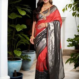 Anouk Rustic Woven Design Zari Art Silk Saree-97