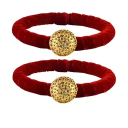 Vidhya Kangan Red Brass Bangles-image-53