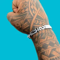 Dynamic Retail Global Silver Stainless Steel Bracelet-image-91