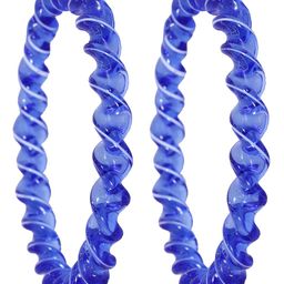 ZULKA Set of 2 Glass Crystal Spiral Twisted Design Kada-image-92