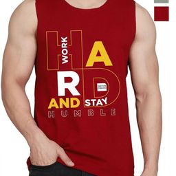 WOOSTRO Men Pack Of 2 Typography Printed Round Neck Cotton Slim Fit T-shirts-image-56