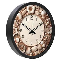 Aura Multicoloured & Multicoloured Printed Contemporary Wall Clock image 2