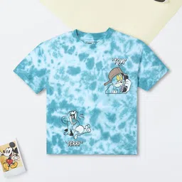 max Boys Dyed V-Neck Pure Cotton Raw Edge T-shirt-picture-47