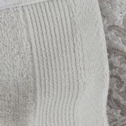 MASPAR White Textured Cotton 550 GSM Bath Towel-20