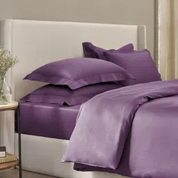 SANSAAR A DDECOR BRAND LIVE CONSCIOUSLY Purple Cotton Double King Bedsheet Set 274X274 CMS-image-63