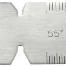 Center Gauge 55 degree Center Gauges Inch/Metric with 14ths, and 20ths Thread Checking Scales steel color PACK OF 2 Radius Gauge-image-45