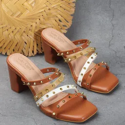 Sole Saga Embellished Block Sandals-94