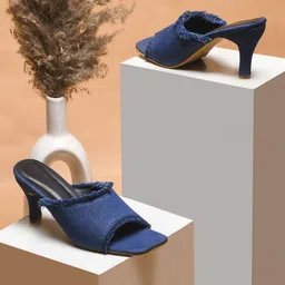 Froh Feet Women Solid Kitten Heels Mules-image-11