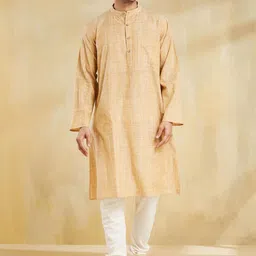 CS EL Pure Cotton Mandarin Collar Straight Kurta-image-36