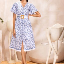 SEW Floral Embroidered Midi Dress-image-33