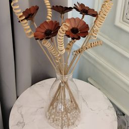 Myntra Elegant Homes Beige 1 Pieces Sunflower Palm Artificial Flower-image-95