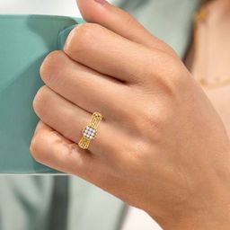 KISNA DIAMOND AND GOLD JEWELLERY Women 18KT Finger Ring Diamond-image-93
