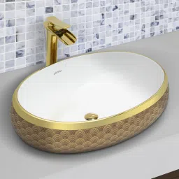 Platinum Ceramic Tabletop Wash Basin/Basin for Bathroom Ceramic Basin for Bathroom/Table Top Basin/Washbasin for Bathroom - (NC-121) Counter Top-image-51