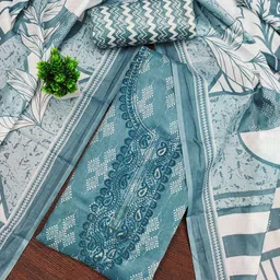 KALINI Printed Unstitched Dress Material-image-99
