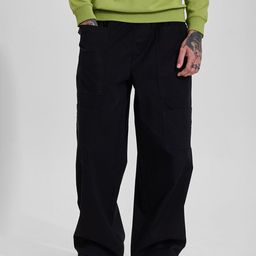 Snitch Men Loose Fit Cargos Trousers-picture-8