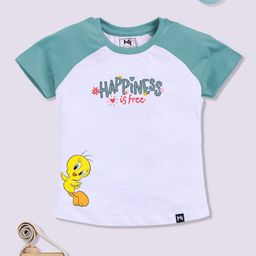 YK X Minute Mirth Girls Printed Cotton T-shirt-40