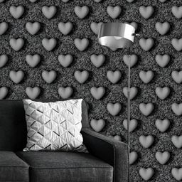 ArtzFolio Printed UV-Resistant Anti-Bacterial D Hearts & Cubes Peel & Stick Wallpaper-image-81