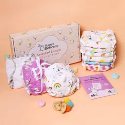 SuperBottoms Kids 10-Pcs First Love Baby Bliss Box Softest Breathable DryFeel langots-49