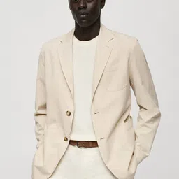 MANGO MAN Single-Breasted Slim Fit Blazer-image-77