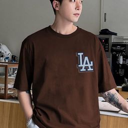 CLAFOUTIS Men Typography Printed Drop-Shoulder Sleeves Applique T-shirt-image-79