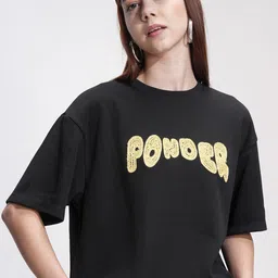 Street By Tokyo Talkies Women Typography Printed Round Neck Oversized T-shirt-picture-46