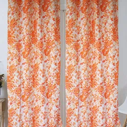Dekor World Multicoloured Set of 2 Floral Door Curtain-picture-13