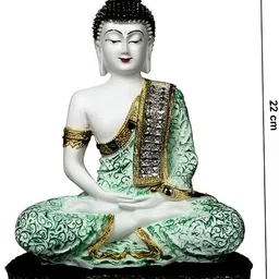 Aura Green Buddha Religious Idol Showpiece-image-66