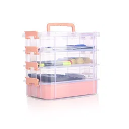 Kuber Industries Peach-Coloured Set of 1 Water Resistant Multi-Utility Organisers image 3