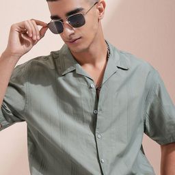 HIGHLANDER Men Opaque Striped Casual Shirt-picture-17