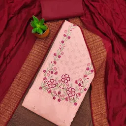 KALINI Embroidered Unstitched Dress Material-image-94