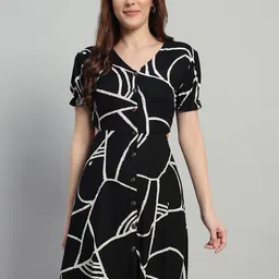 ROSEMELON Print A-Line Dress-picture-10