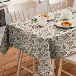 Aura Off White Floral 6-Seater Table Cover-image-97