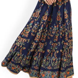 Niddleman Printed A-Line Maxi Skirt-image-30