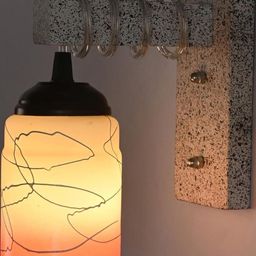 SOMIL Orange Glass Cylinder Printed Wall Lamps-picture-32