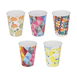 e kysa Set of 50 Printed Disposable Paper Cups - 250 ml-57