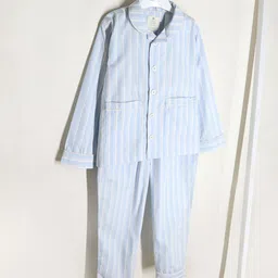 Cherry Crumble Kids Striped Full Sleeves Collar Neck Night suit-picture-10