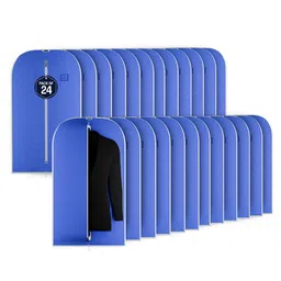 Kuber Industries Blue & White 24 Pieces Suit Organisers-3