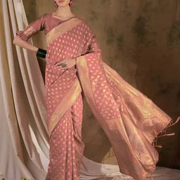 MANVAA Woven Design Zari Silk Banarasi Saree-picture-46
