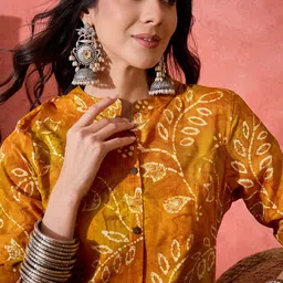 Sangria Women Ethnic Motifs Printed Daily A-Line Kurta-48
