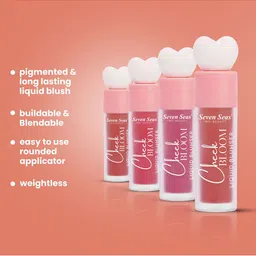 Seven Seas Set Of 2 Cheek Bloom Liquid Blusher And Lip Gloss- 5 g Each- 02 & 03 image 2
