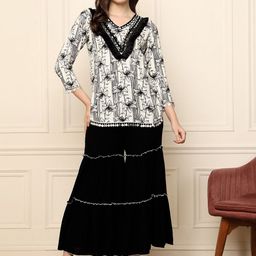 DEEBACO Printed Tunic & Palazzos Co-Ords-image-17