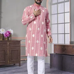 BALAJI CREATION Men Cotton Solid Straight Kurta-picture-39