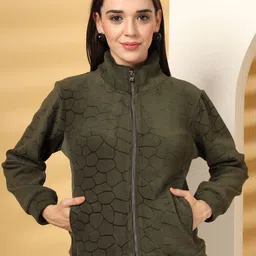 Juelle Women Self Design Sweatshirt-14