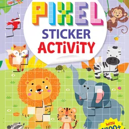 Dreamland Kids Pixel Sticker Activity Book:Leo's Journey 1400 Stickers , Pixel Art Book-44