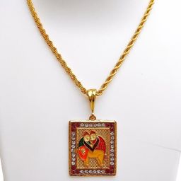Jemeefly Gold-Plated Square Pendants with Chains image 3