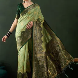 Dori Woven Design Zari Banarasi Saree-43