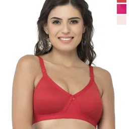College Girl CG1304 Women Pack Of 3 Full Coverage Lightly Padded Bra-picture-17