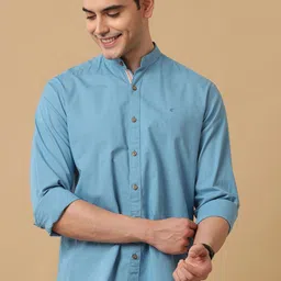 CAVALLO by Linen Club Men Contemporary Slim Fit Opaque Casual Shirt-picture-21
